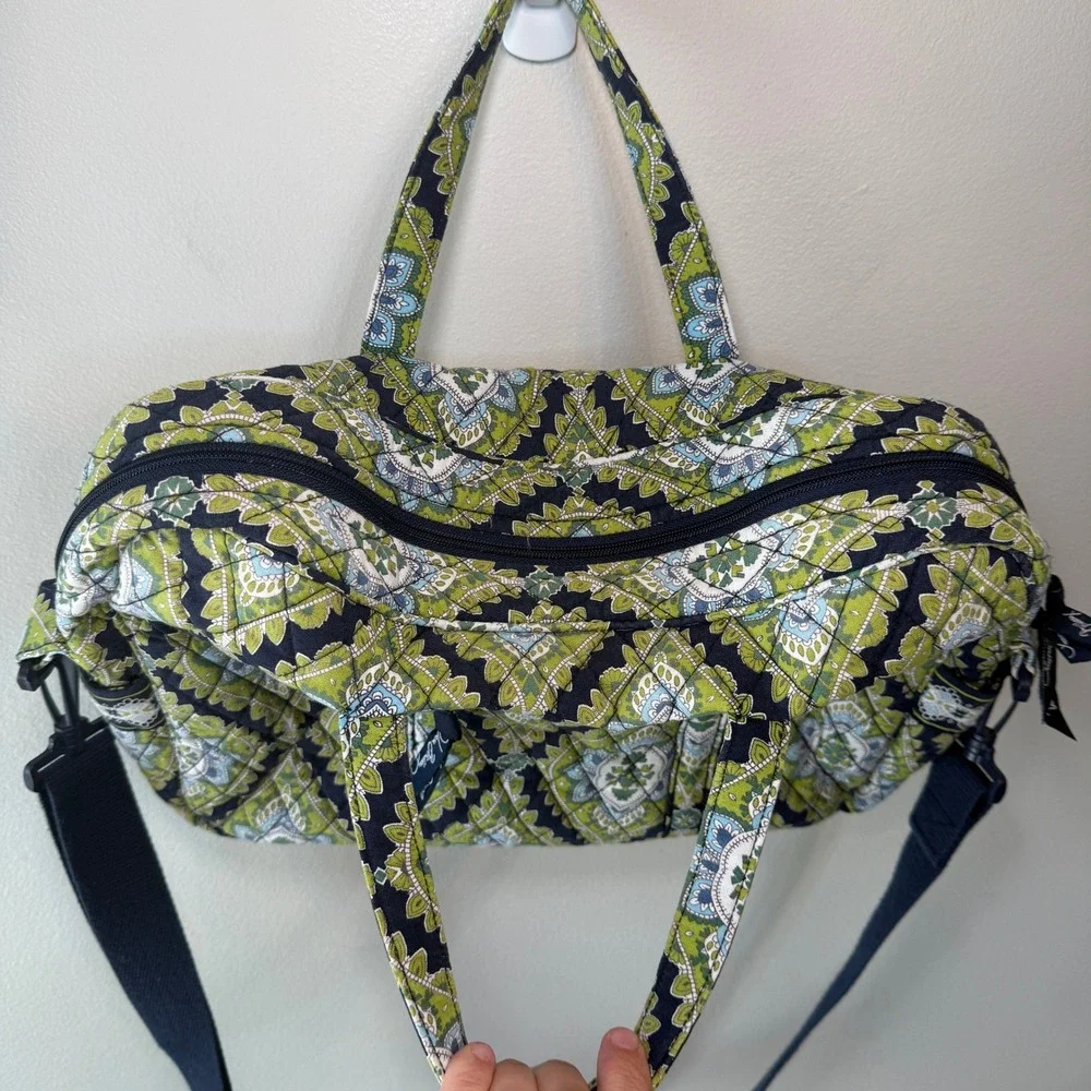 Vera Bradley Cambridge Paisley Print Quilted Laptop Bag Briefcase Travel